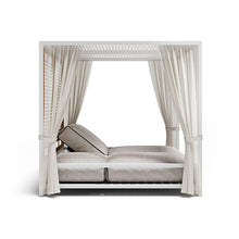 Load image into Gallery viewer, Modern luxury resort-style outdoor cabana daybed with premium aluminium frame