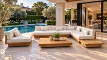 Load image into Gallery viewer, Noosa Teak Modular Outdoor Lounge Set