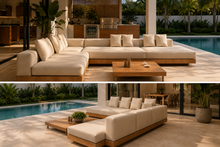 Load image into Gallery viewer, Noosa Teak Modular Outdoor Lounge SET