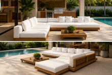 Load image into Gallery viewer, Noosa Teak Modular Outdoor Lounge SET