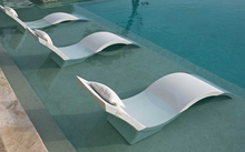 Load image into Gallery viewer, sun shelf lounger designed for shallow pool ledges