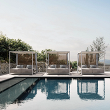Load image into Gallery viewer, Allegra Sunlounger Cabana - Sunbrella special order item