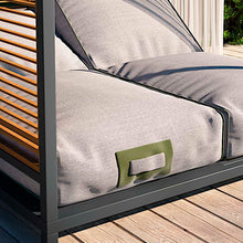 Load image into Gallery viewer, Allegra Sunlounger Cabana - Sunbrella special order item
