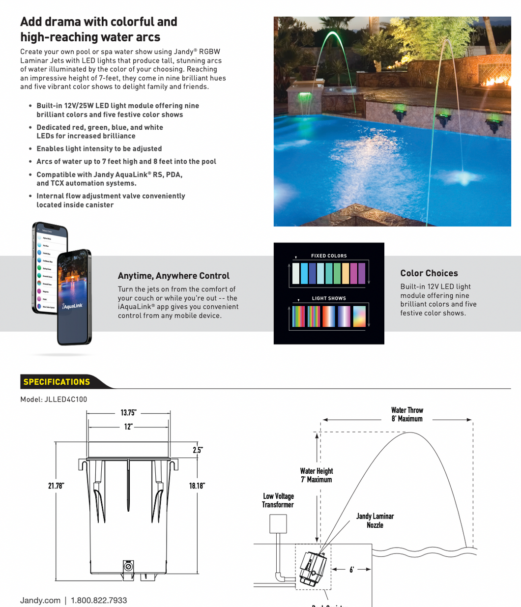 Jandy Laminar Jet Water feature